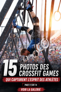 Image captivante d'athlètes de CrossFit en pleine compétition, illustrant la passion et l'esprit d'équipe.