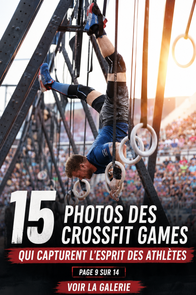 Image captivante d'athlètes de CrossFit en pleine compétition, illustrant la passion et l'esprit d'équipe.