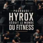 Femme participant à une compétition Hyrox, montrant l'intensité et l'engagement physique.