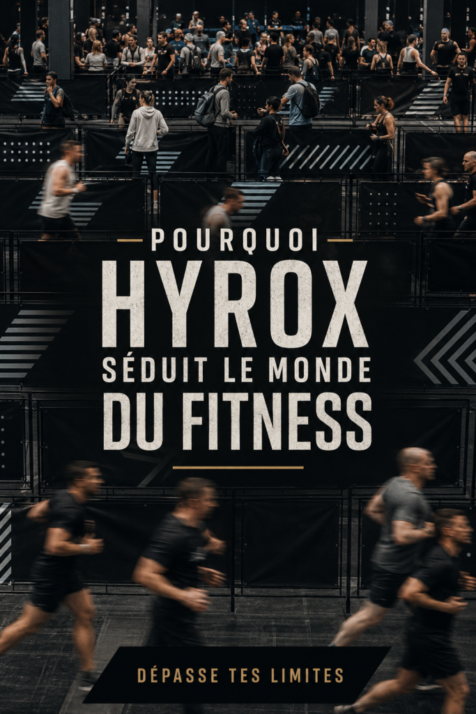 Femme participant à une compétition Hyrox, montrant l'intensité et l'engagement physique.