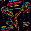 Femme pratiquant le powerlifting avec un équipement coloré, illustrant la passion et l'énergie du sport.