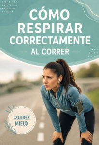 Femme courant dans un parc, appliquant des techniques de respiration appropriées