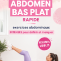 Femme réalisant des exercices abdominaux pour un ventre tonique