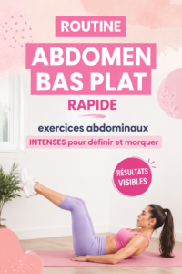 Femme réalisant des exercices abdominaux pour un ventre tonique