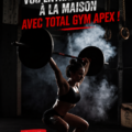Femme utilisant Total Gym APEX à domicile pour un entraînement efficace.