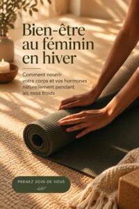 Une femme active et épanouie profite de l'hiver avec un smoothie sain