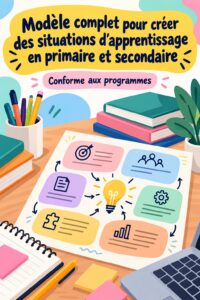 Illustration d'une classe dynamique avec des élèves engagés dans des activités d'apprentissage
