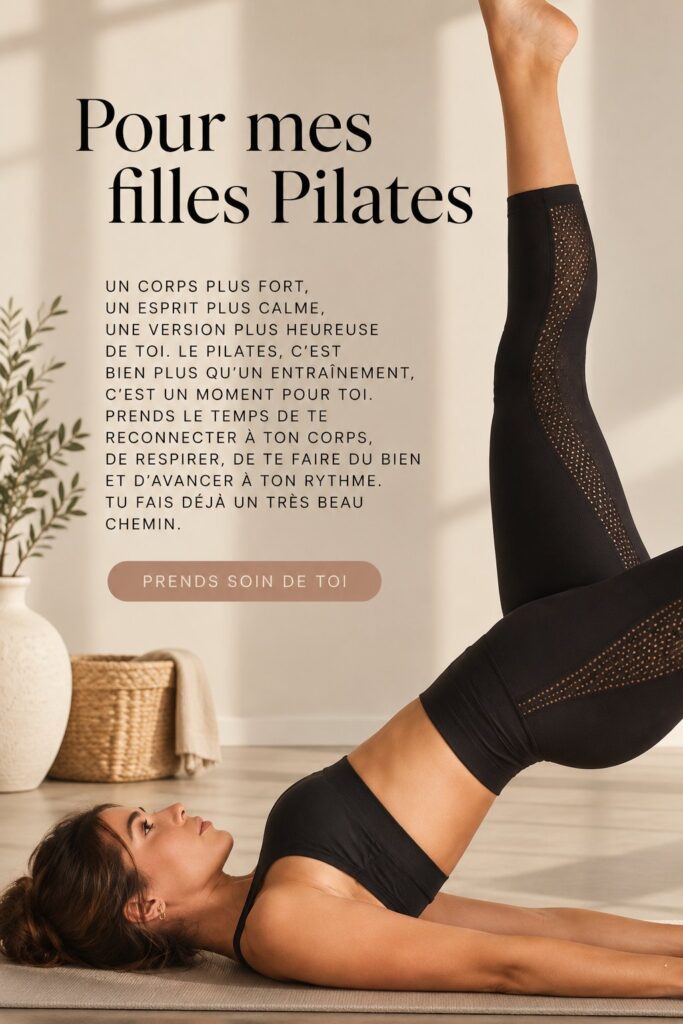 Une femme pratiquant le Pilates dans un espace tranquille à la maison, entourée de plantes.