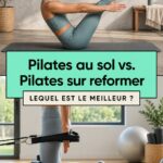 Séance de Mat Pilates avec des femmes pratiquant des exercices sur des tapis en studio.