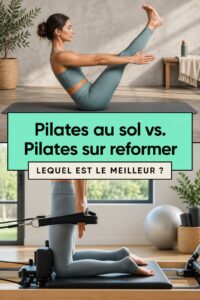 Séance de Mat Pilates avec des femmes pratiquant des exercices sur des tapis en studio.