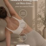 Modèles doux pour Instagram, adaptés aux coachs de Pilates, mettant en avant le bien-être et l'esthétique.