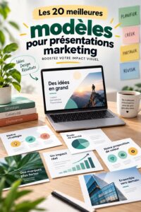 Un aperçu de différents modèles de présentation marketing visuellement attrayants.