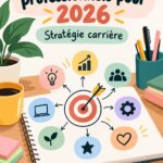 Femme réfléchissant à ses objectifs professionnels pour 2026