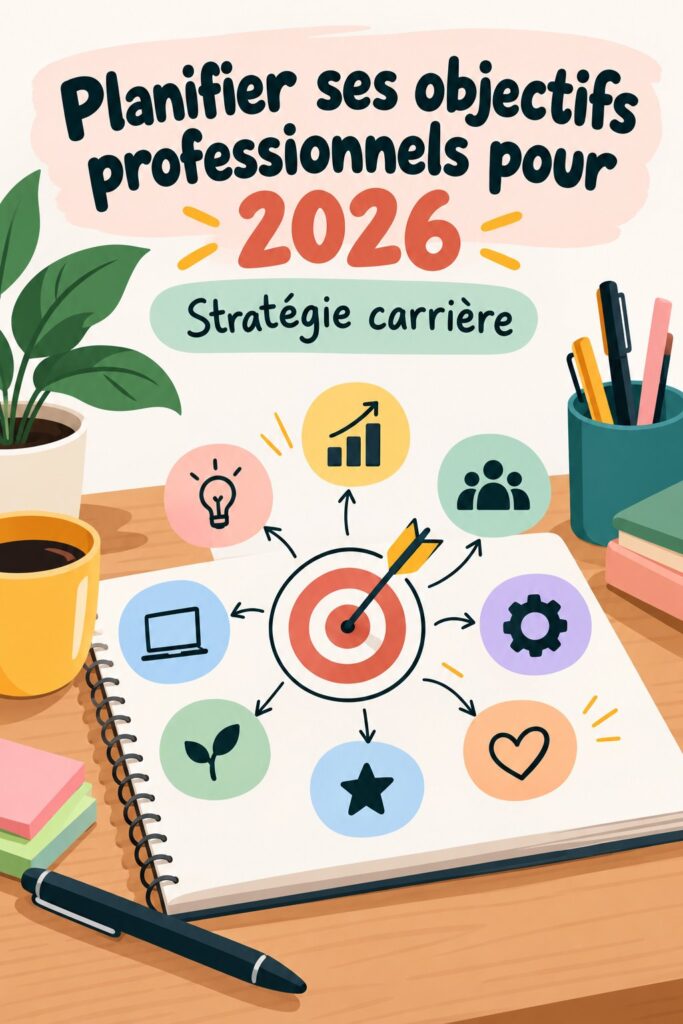 Femme réfléchissant à ses objectifs professionnels pour 2026