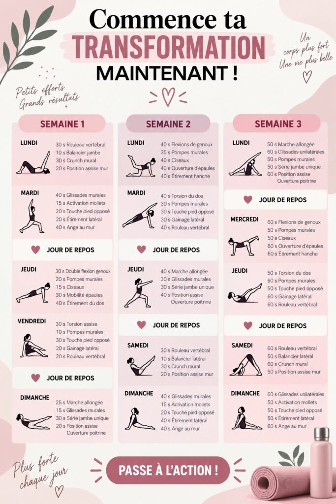 Femme souriante faisant des exercices en extérieur avec un regard déterminé.