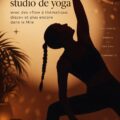 Séance de yoga disco avec des participantes dans un studio lumineux au Mile-End.