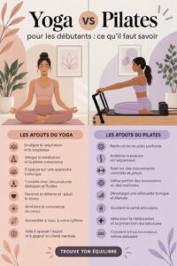 Femme pratiquant le yoga en extérieur, symbole de bien-être et d'équilibre.