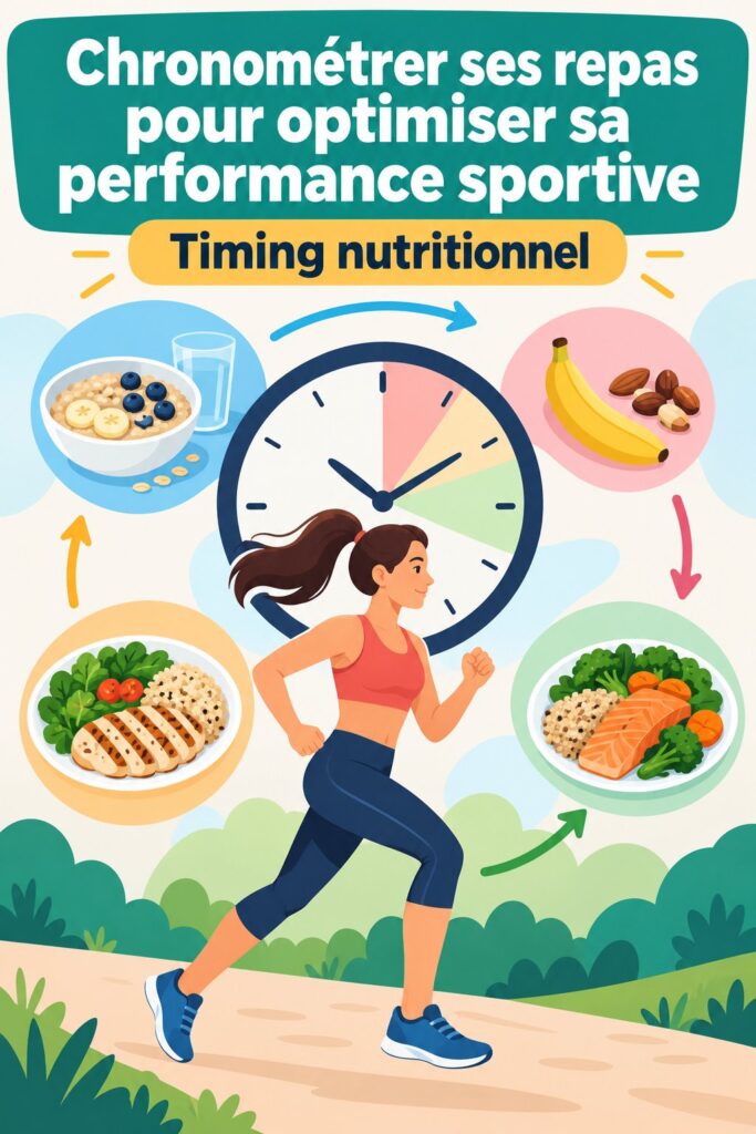 Femme préparant un repas sain pour optimiser sa performance sportive