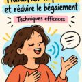 Une femme en train de faire des exercices pour améliorer sa parole