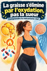 Femme faire du fitness, axée sur l'élimination des graisses par l'oxydation.