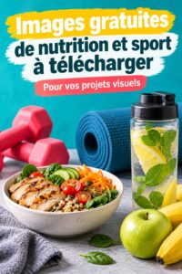 Visuel montrant des images gratuites sur la nutrition et le sport