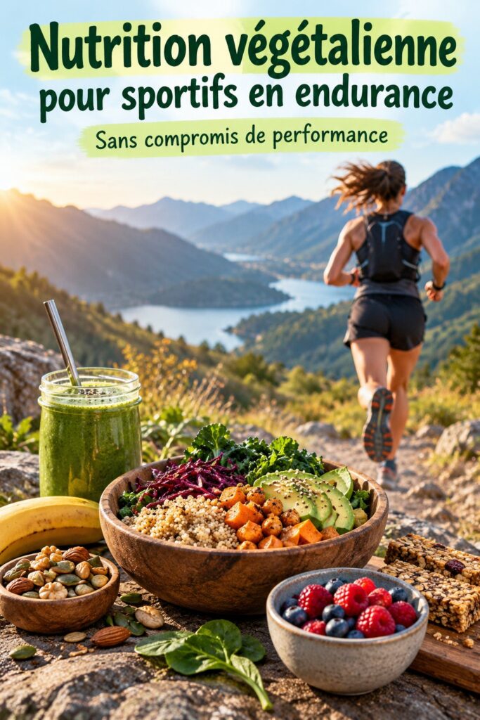 Assiette colorée de plats végétaliens nutritifs pour sportifs