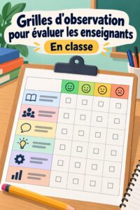 Évaluation des enseignants avec des outils pédagogiques modernes.