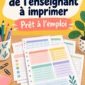 Illustration d'un enseignant préparant un plan de cours