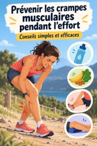 Femme en entraînement, impliquée et concentrée, évitant les crampes musculaires.