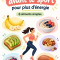 Un plateau d'aliments sains pour nourrir le corps avant le sport, incluant fruits, céréales et noix.