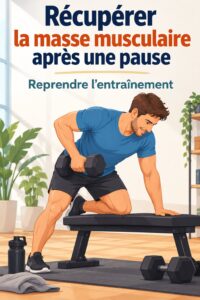 Femme en train de soulever des poids pour récupérer sa masse musculaire après une pause.