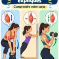 Infographie sur les trois types de contraction musculaire