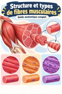 Diagramme illustrant la structure des fibres musculaires dans le contexte du fitness.